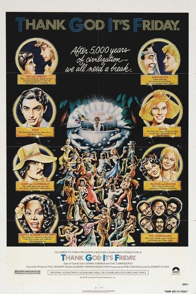 Merci vendredi Movie Poster Dieu que c'est Thank God It's Friday Movie Poster